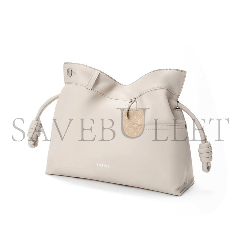 LOEWE PANTA MEDIUM FLAMENCO CLUTCH IN SHINY CALFSKIN A411FC1XDZ (30*24.5*10.5cm)